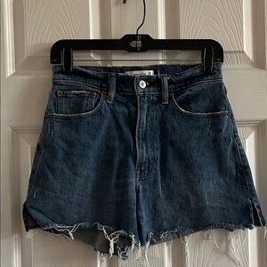 Abercrombie and Fitch Denim 4” High Rise Mom Shorts